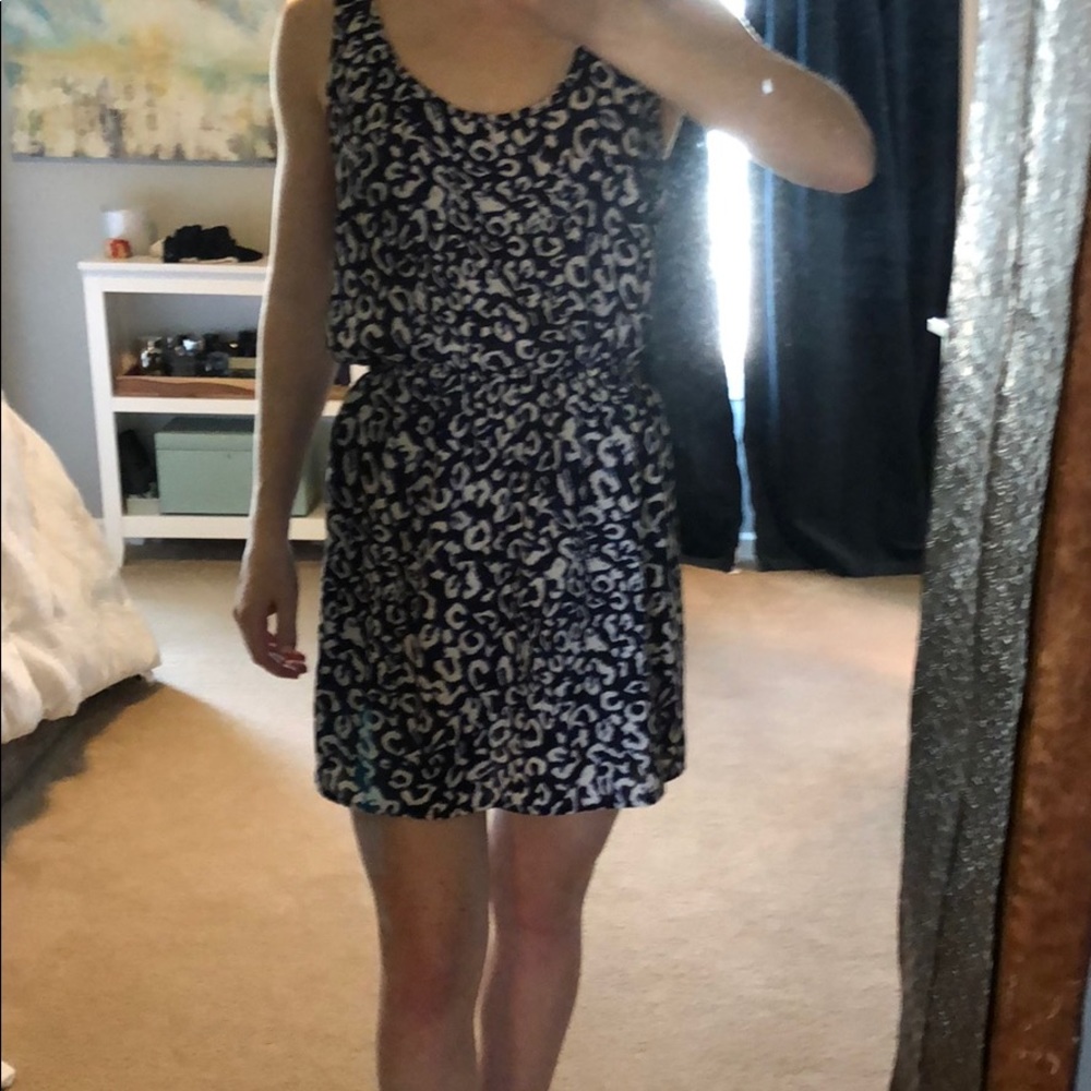 Aqua cheetah print racer back dress. NWT size m - Picture 2 of 6